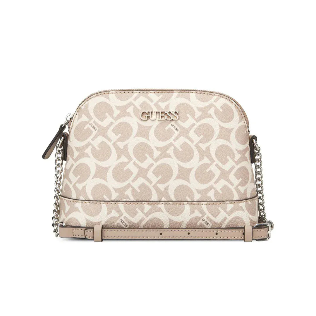 Guess Handbag Guess Tidewood Mini Top Zip Bag - Caramel