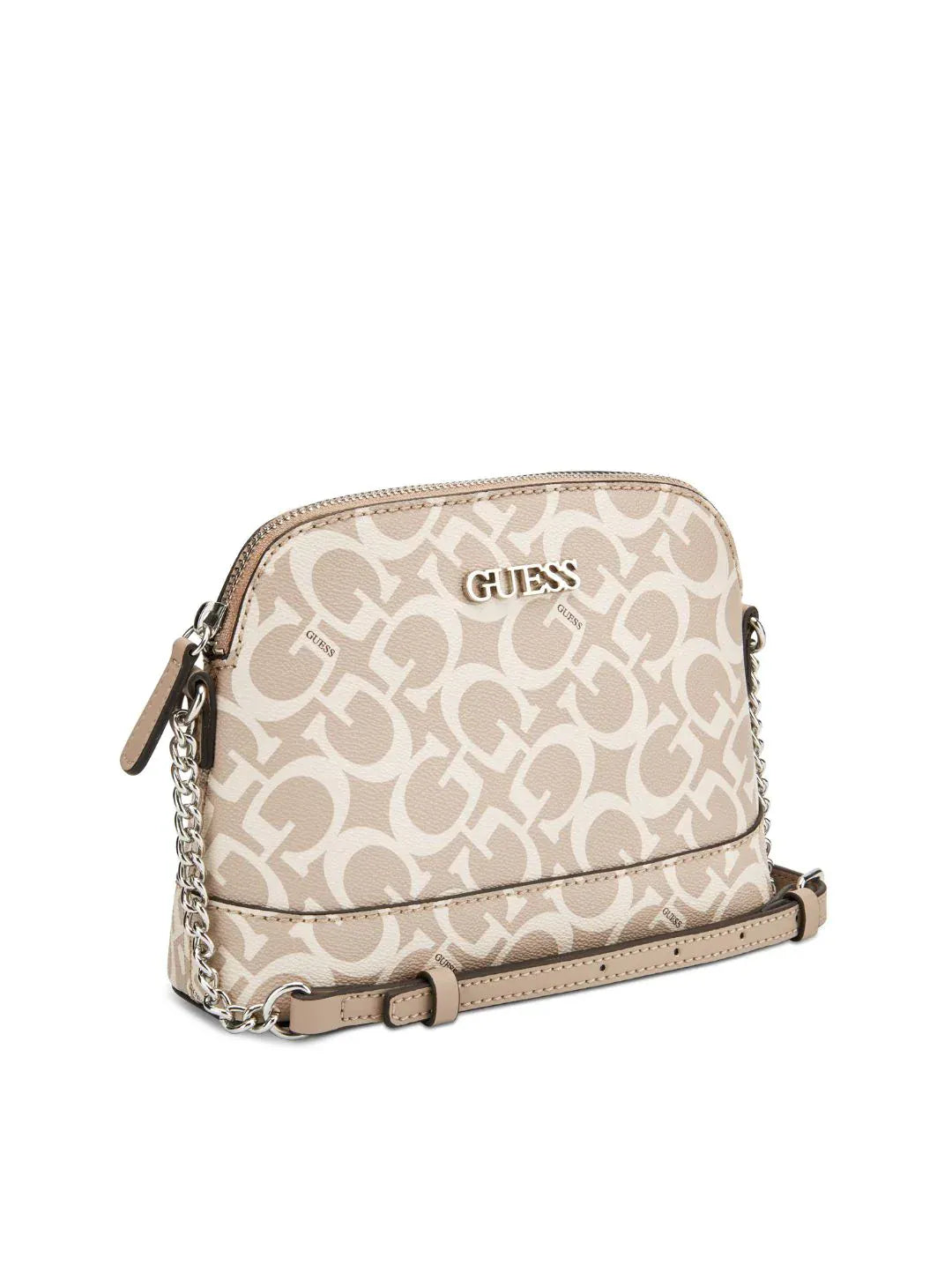 Guess Handbag Guess Tidewood Mini Top Zip Bag - Caramel