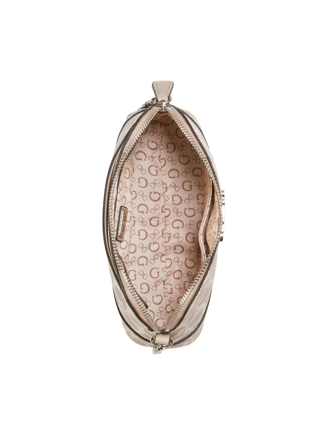 Guess Handbag Guess Tidewood Mini Top Zip Bag - Caramel