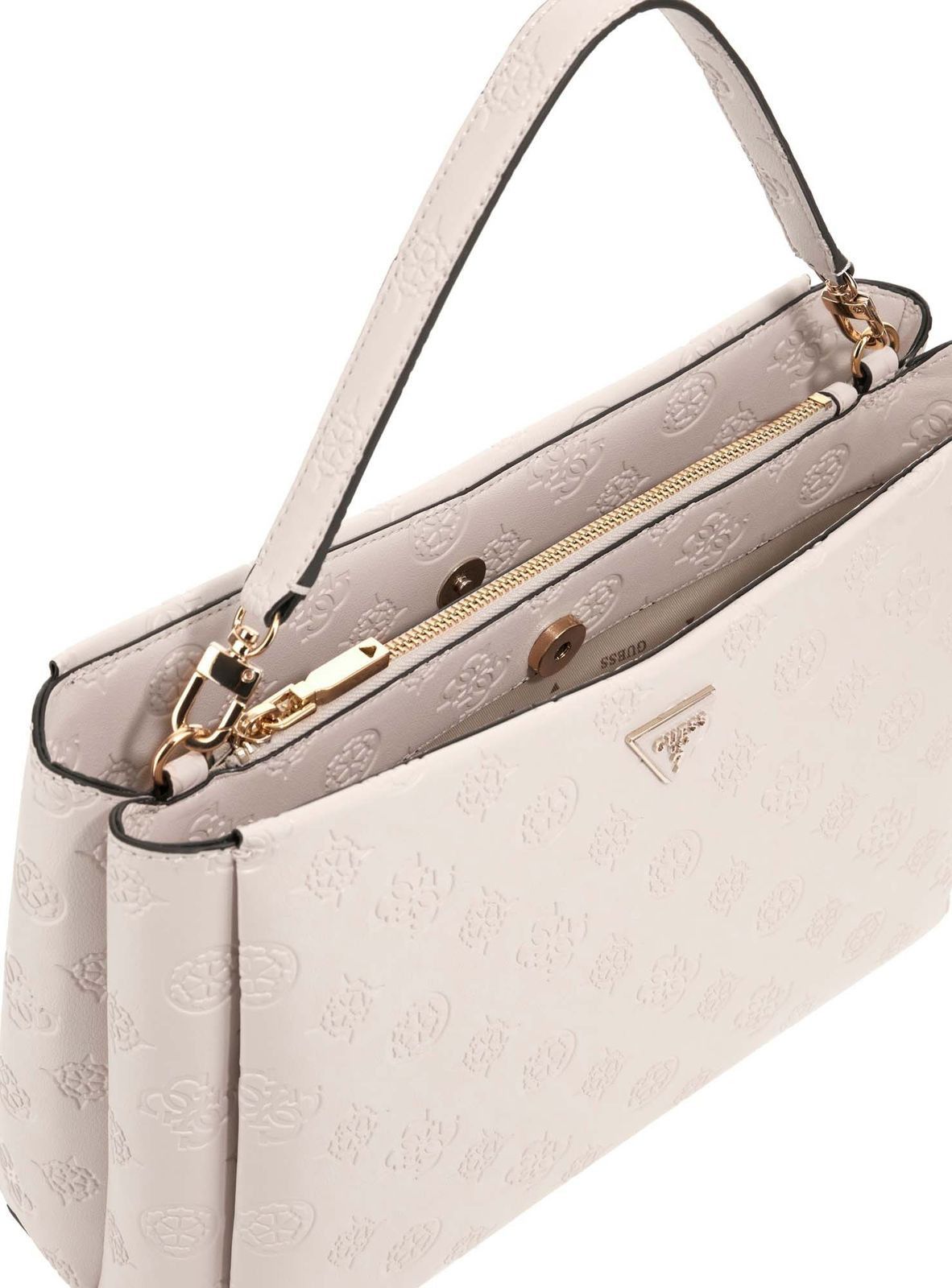 Guess Handbag Guess Tisha Girlfriend Satchel Stone Logo PD776407