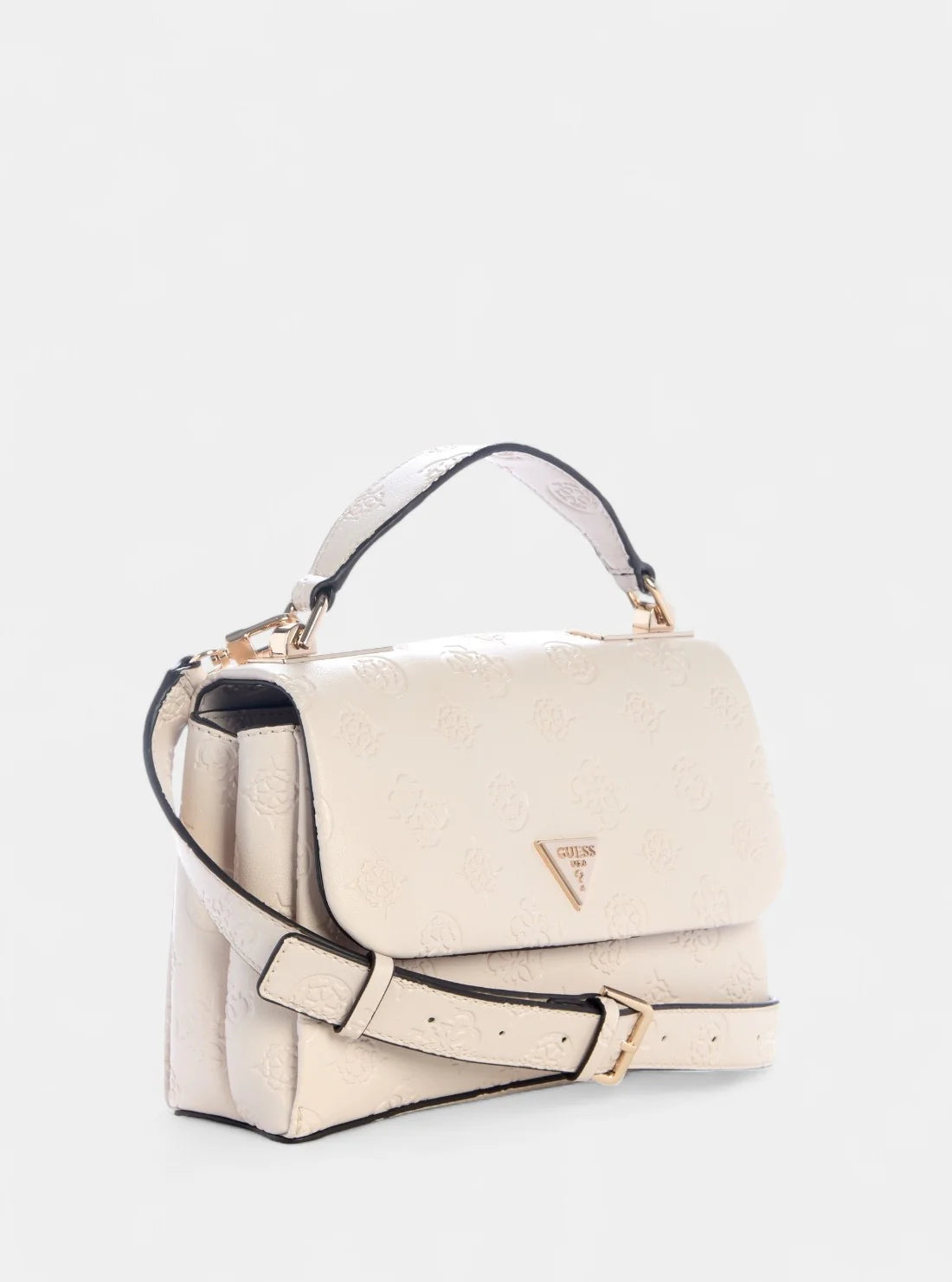 Guess Handbag Guess Tisha Top Handle Flap Stone Logo PD776420