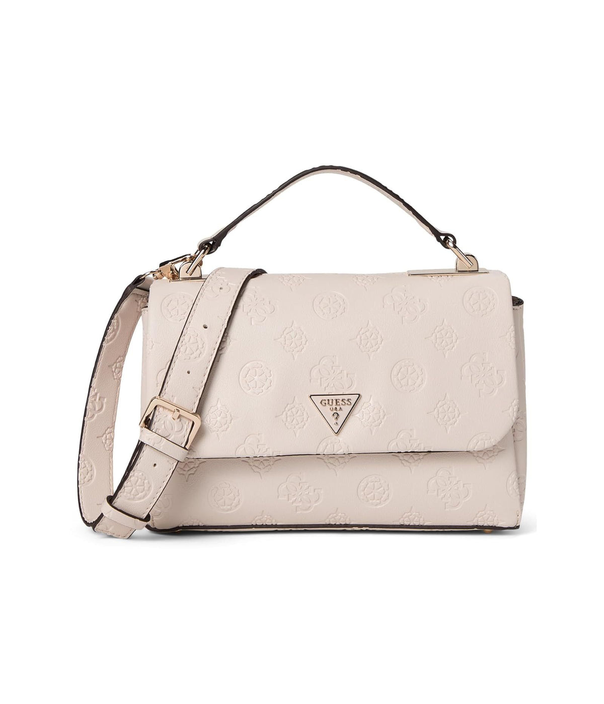Guess Handbag Guess Tisha Top Handle Flap Stone Logo PD776420