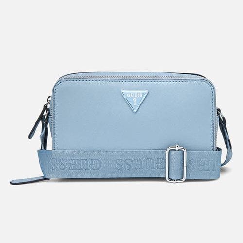 Guess Handbag Guess Viviette Mini Dbl Zip Crossbody - Blue