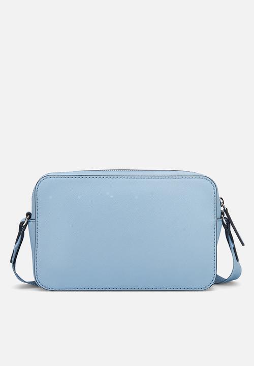 Guess Handbag Guess Viviette Mini Dbl Zip Crossbody - Blue