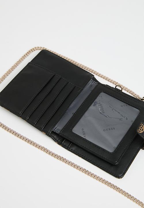 Guess Handbag Guess Wilder Passport Holder - Brown