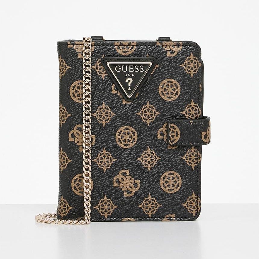 Guess Handbag Guess Wilder Passport Holder Brown Y7452047