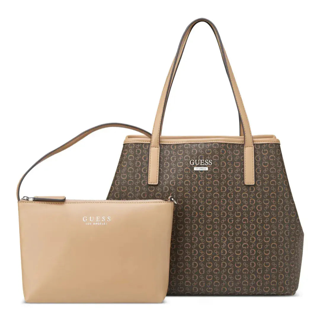 Guess Handbag Guess Women Bag  Portini Trap Tote Model Brown SV985624