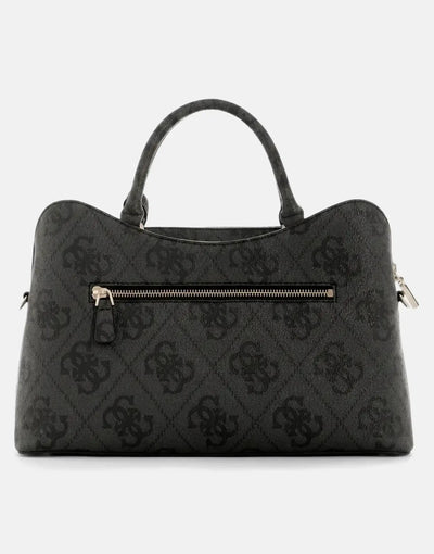 Guess Janie Logo Girlfriend CLO Satchel Coal OS992406.