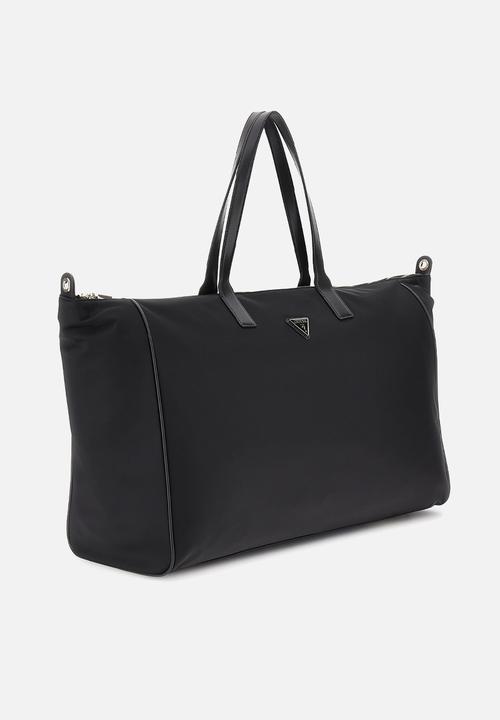 Guess Ladies Handbags Guess Follie Carryon Xl Tote - Black