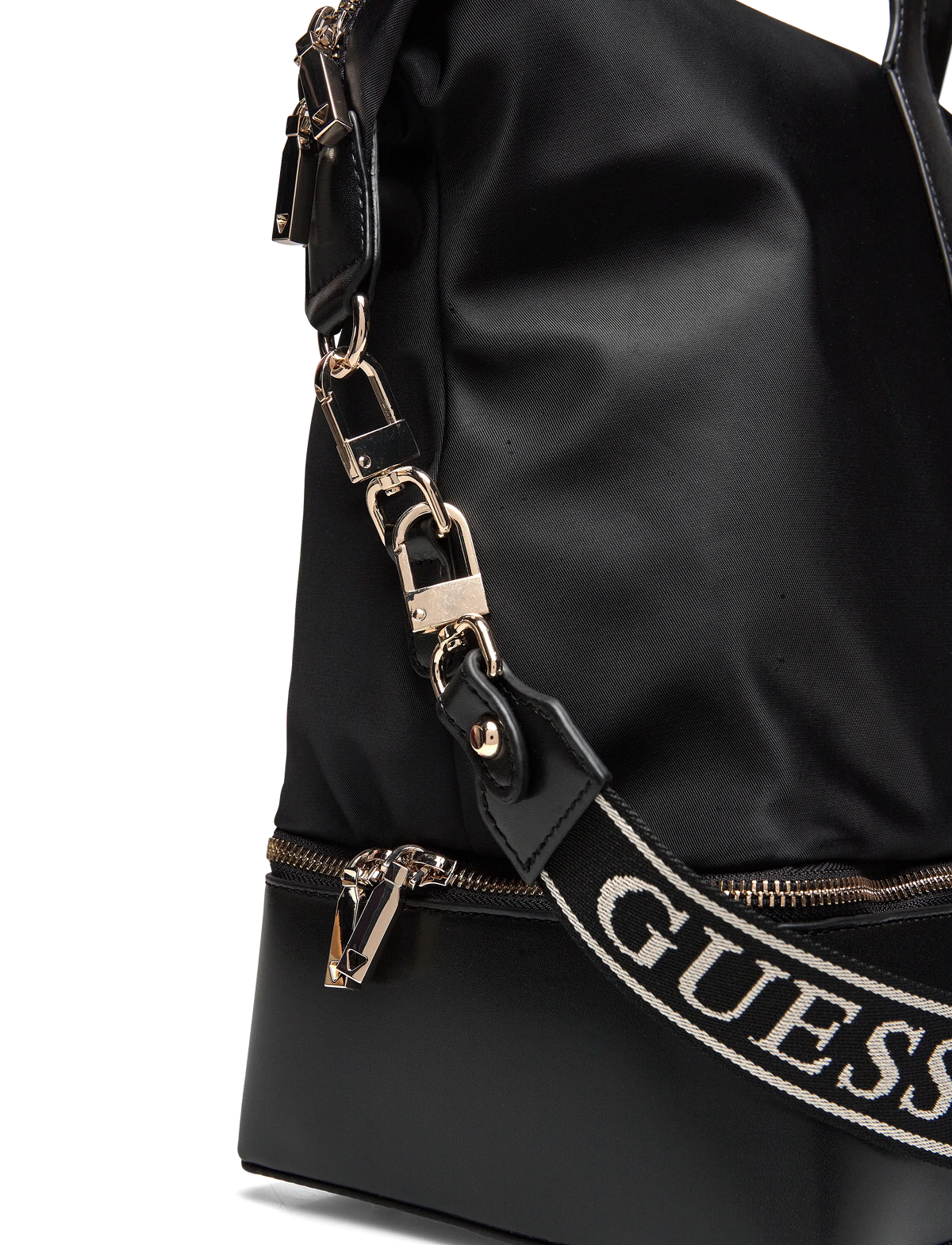 Guess Ladies Handbags Guess G Wave Travel Carry On Large Tote Black N9344417