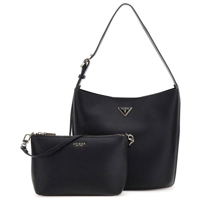 Guess Ladies Handbags Guess Maridian II Satchel Black BG697404