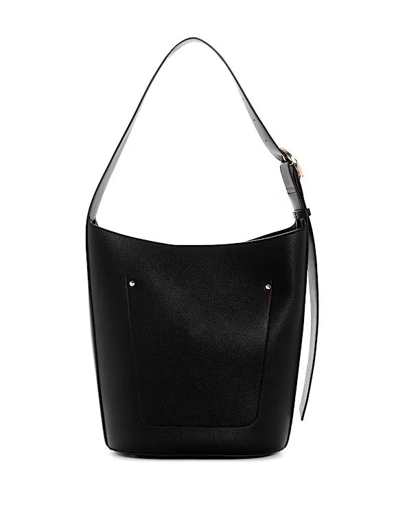 Guess Ladies Handbags Guess Maridian II Satchel Black BG697404