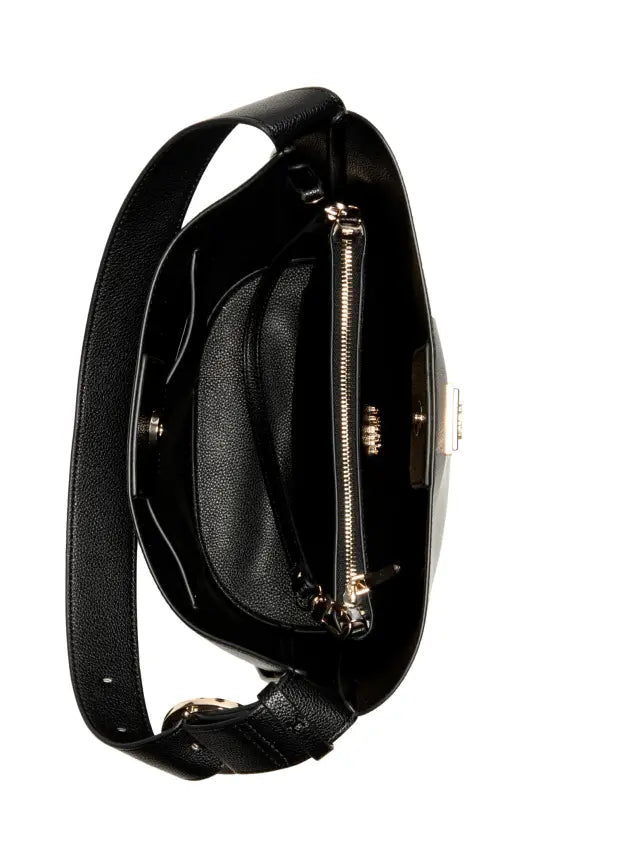 Guess Ladies Handbags Guess Maridian II Satchel Black BG697404
