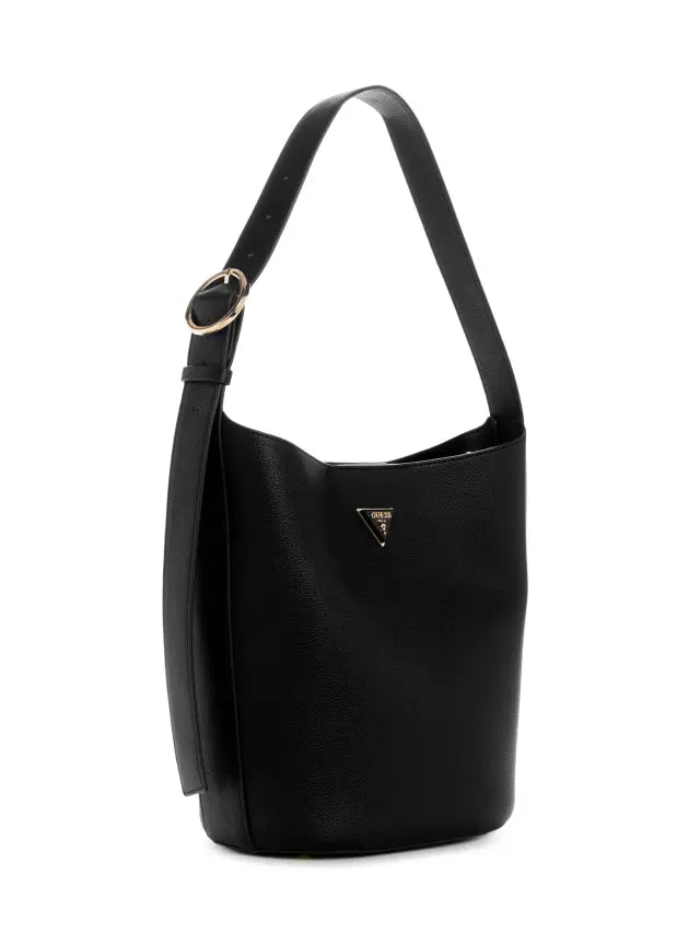 Guess Ladies Handbags Guess Maridian II Satchel Black BG697404