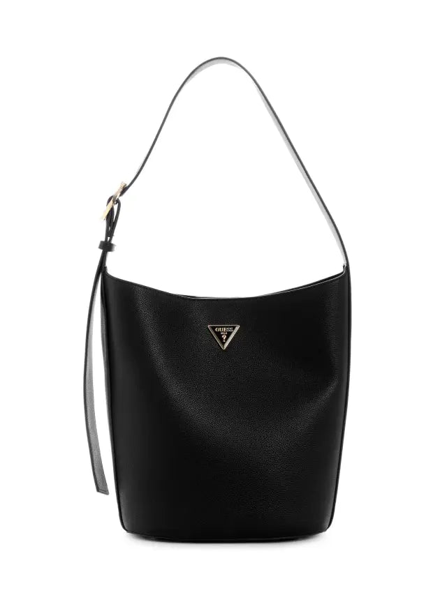 Guess Ladies Handbags Guess Maridian II Satchel Black BG697404