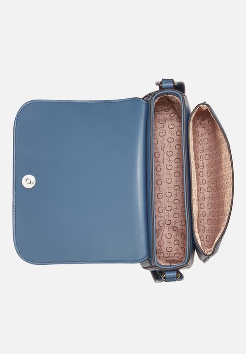 Guess Ladies Handbags Guess Mirri Crossbody Bag-Blue