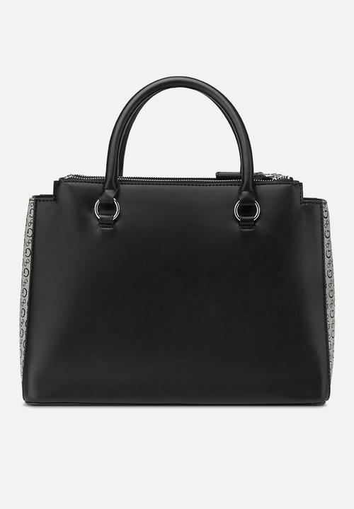 Guess Ladies Handbags Guess Phyllis Satchel - Black