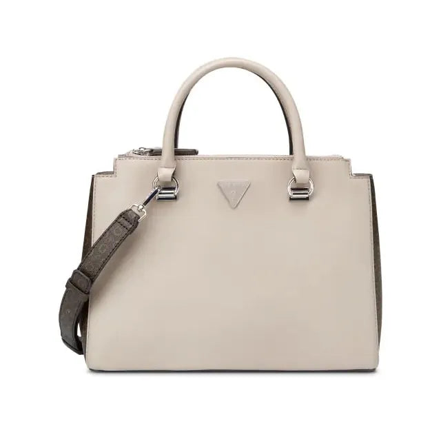 Guess Ladies Handbags Guess Phyllis Satchel Taupe LE996306