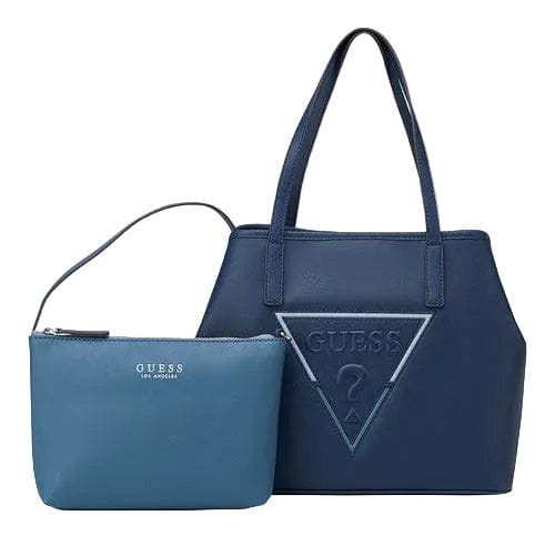 Guess Ladies Handbags Guess Portini Trap Tote Navy SF985624