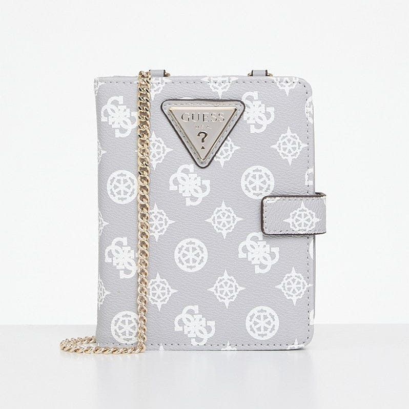 Guess Ladies Handbags Guess Wilder Passport Holder Lavender Grey Y7452047