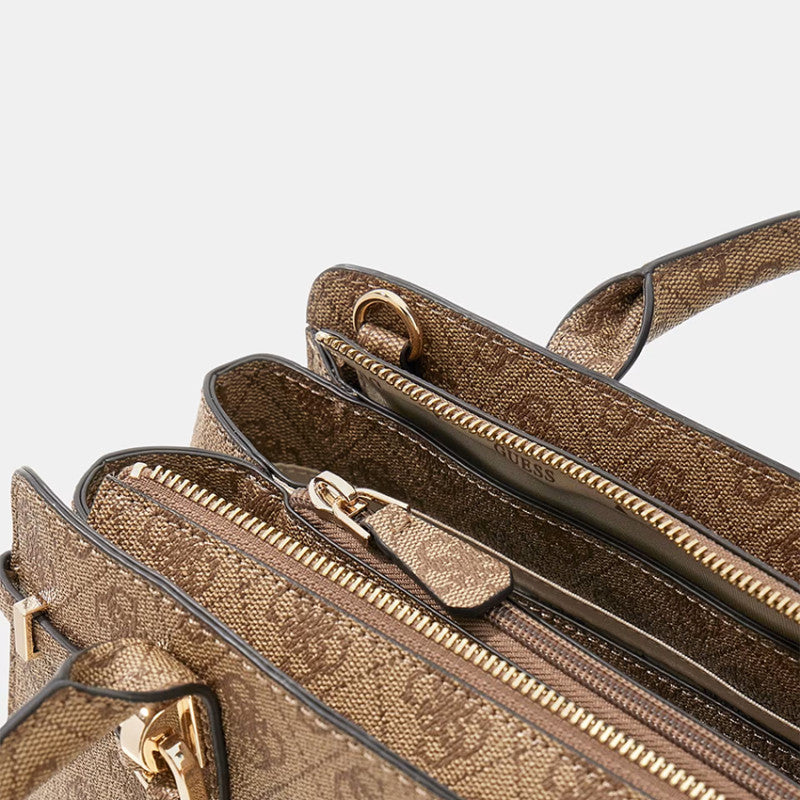 Guess Leona Logo Latte Logo Handbag SG991706.