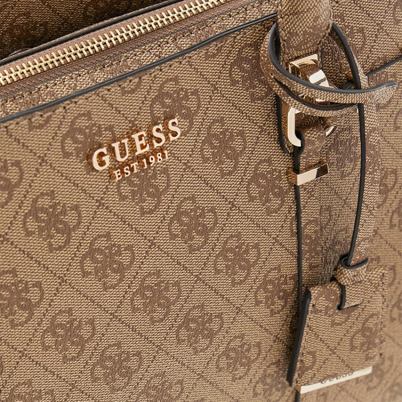 Guess Leona Logo Latte Logo Handbag SG991706.