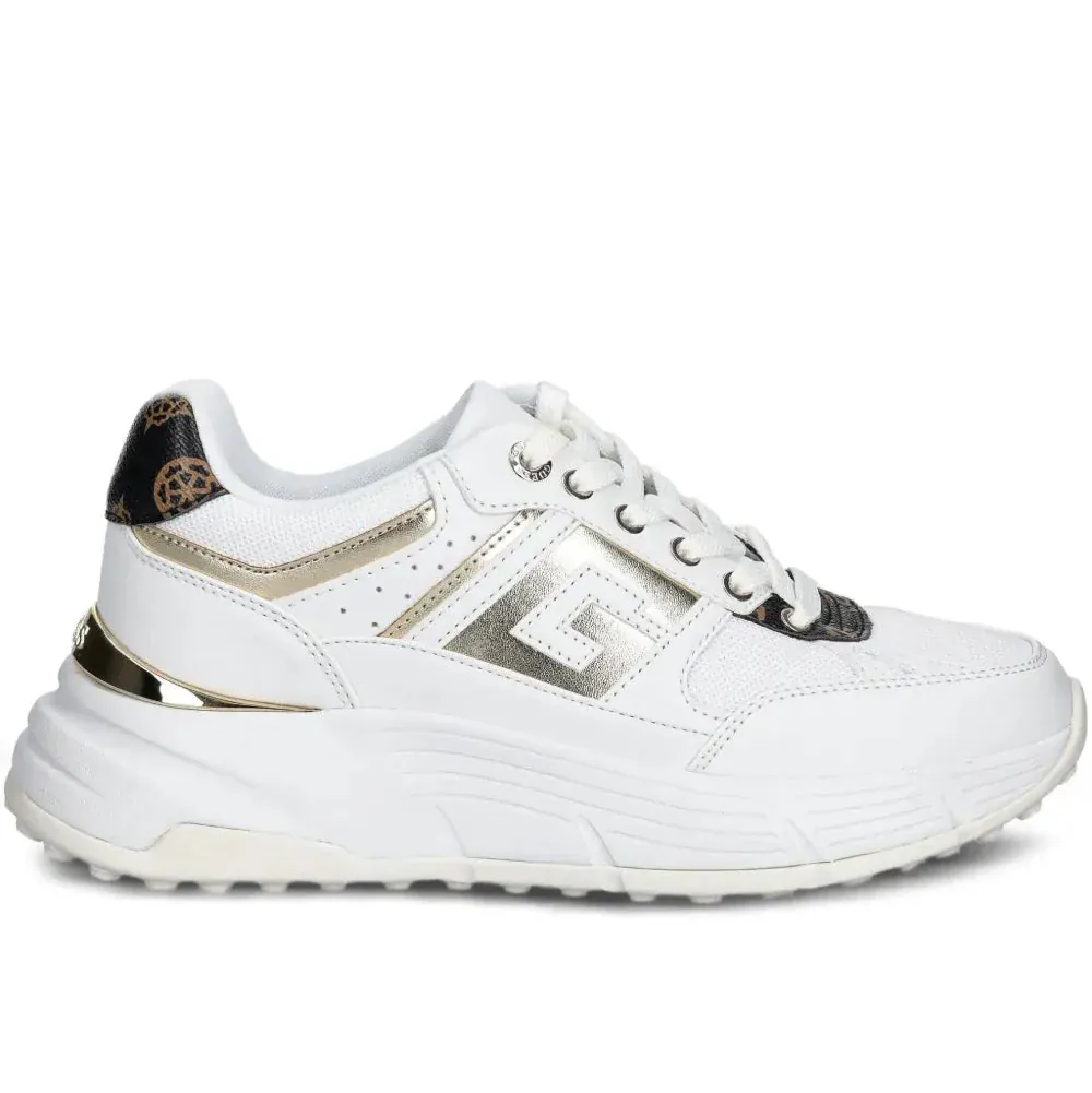 Guess Sneaker 3 Guess Fonzi Platform Sneaker White