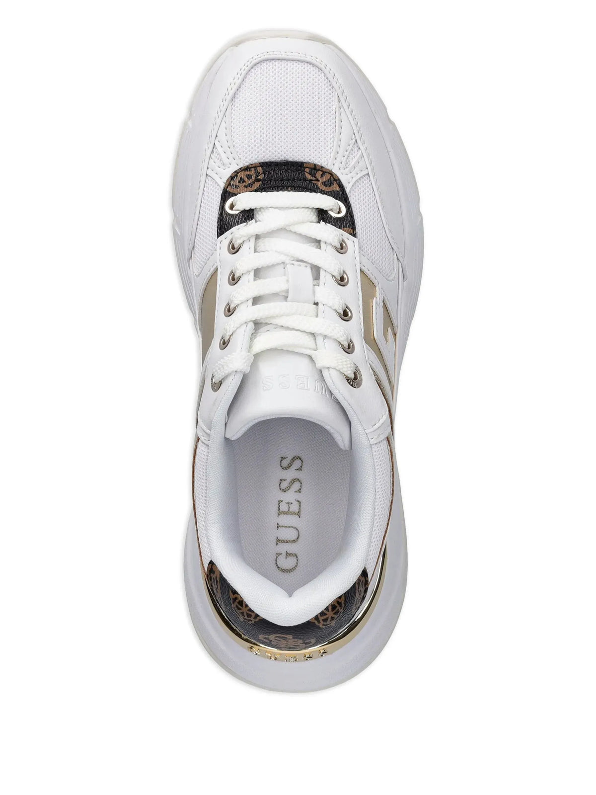 Guess Sneaker Guess Fonzi Platform Sneaker White