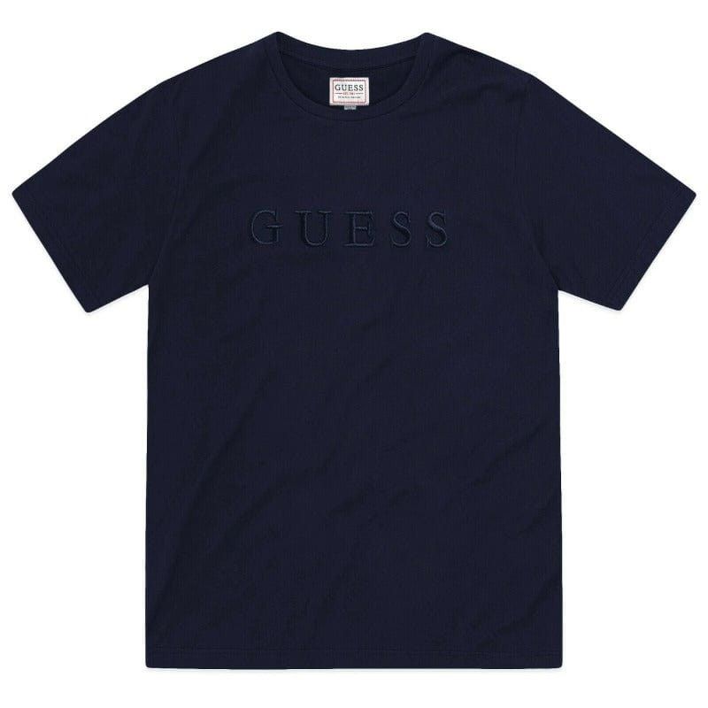 Guess T Shirt Xs Guess Pima Crew Tee Blue