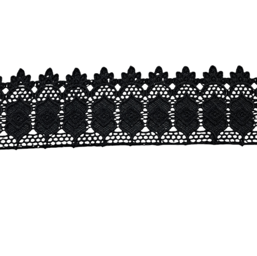 GUIPURE LACE HABBY Black Guipure Lace Trimming G27 (7790950023257)
