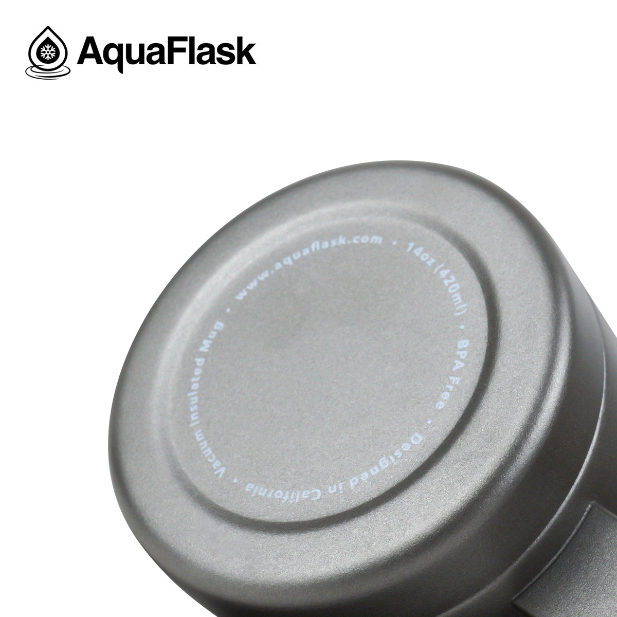 Aquaflask 415ml Travel Mug Gun Metal AF-R81