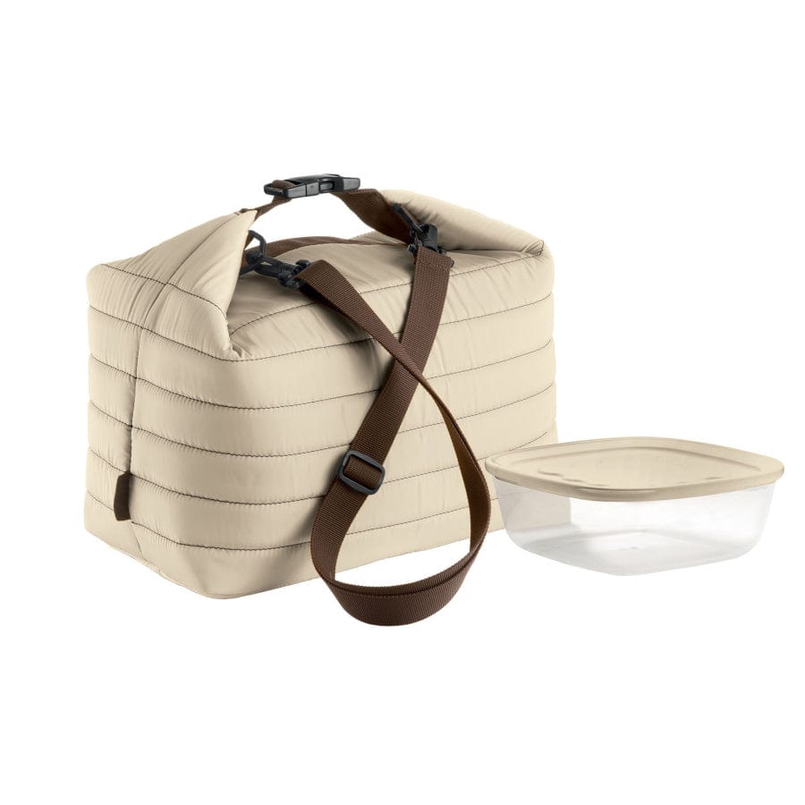 Guzzini LUNCH BOX Guzzini On The Go Handy Bio Thermal Large Bag And Container Taupe GZ03290379 (7896205459545)