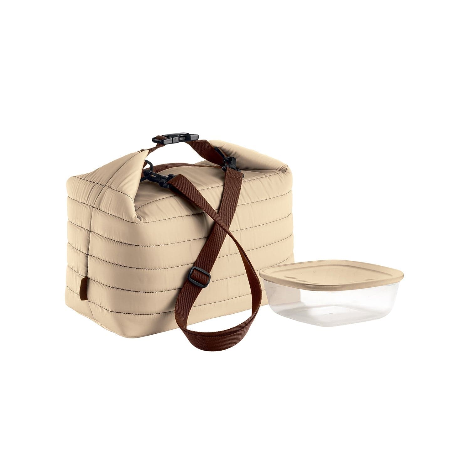 Guzzini LUNCH BOX Guzzini On The Go Handy Bio Thermal Large Bag And Container Taupe GZ03290379 (7896205459545)