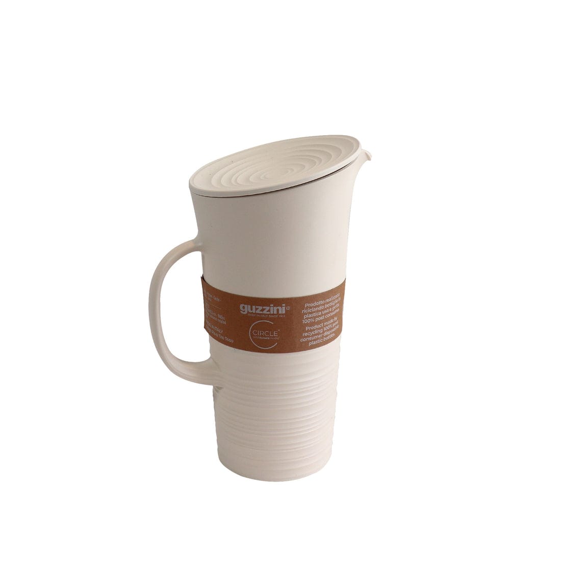 Guzzini Pitcher Guzzini Pitcher With Lid Tierra 1.8L Milk Cream GZ181701156