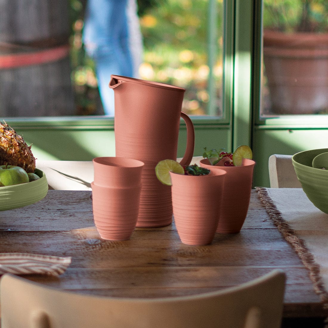 Guzzini Pitcher Guzzini Pitcher With Lid Tierra 1.8L Terracotta GZ181701264