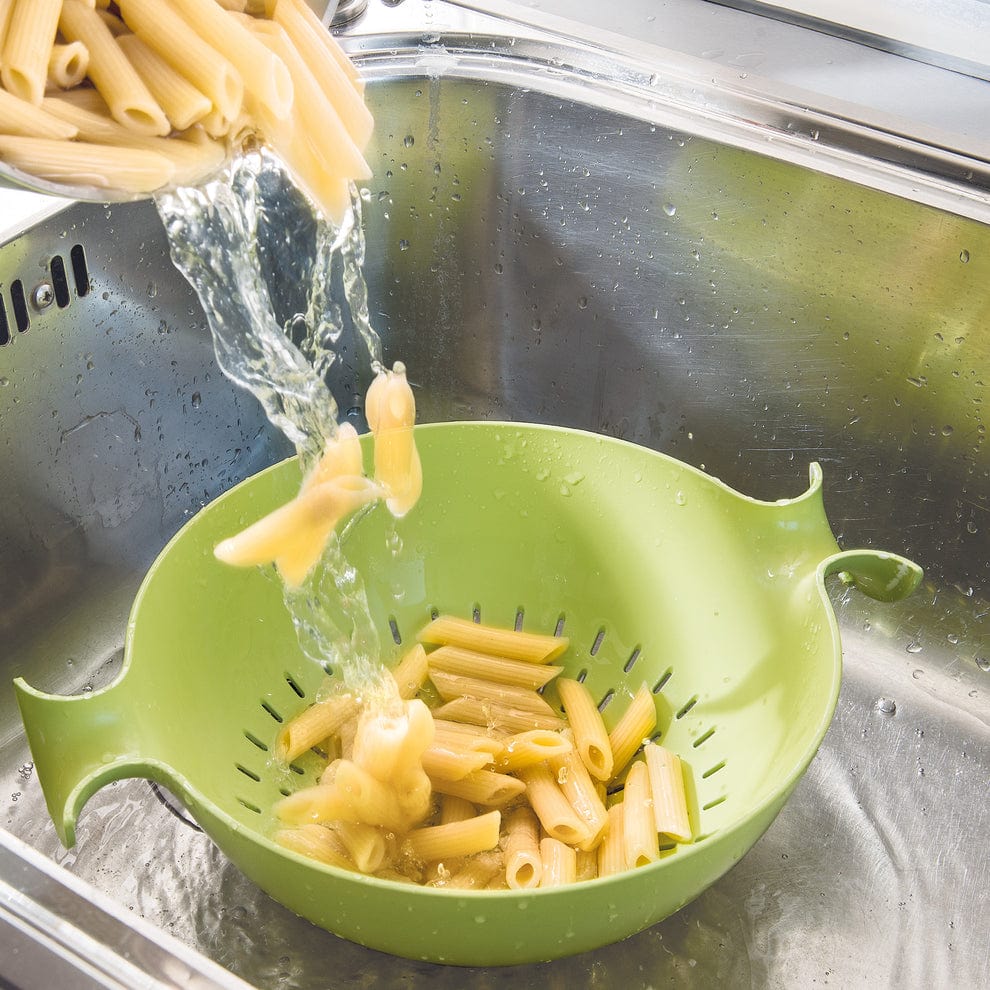 Guzzini Salad Spinner Guzzini Preparation Colander And Bowl Set Spin & Drain Apple Green GZ29250084 (7895955505241)
