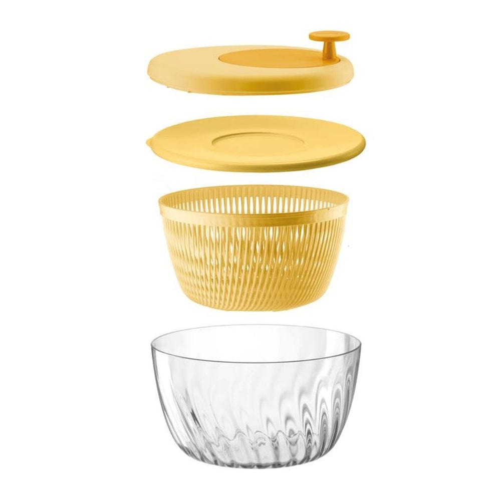 Guzzini Salad Spinner Guzzini Salad Spinner With Lid Spin & Store Preparation 26cm Acid Yellow GZ17090056