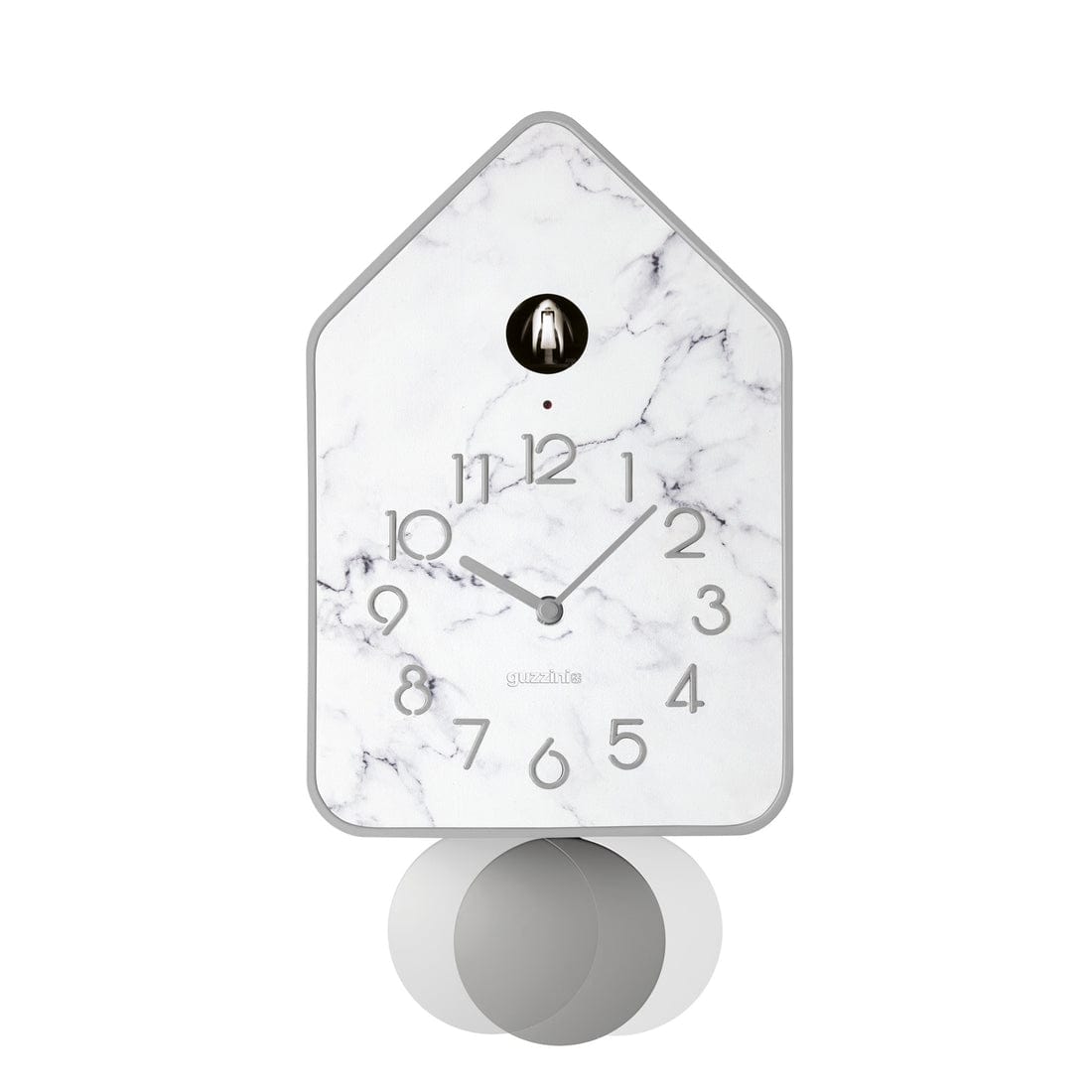 Guzzini Wall Clocks Guzzini Wall Clock With Pendulum Home Marble Dark Grey GZ168607177