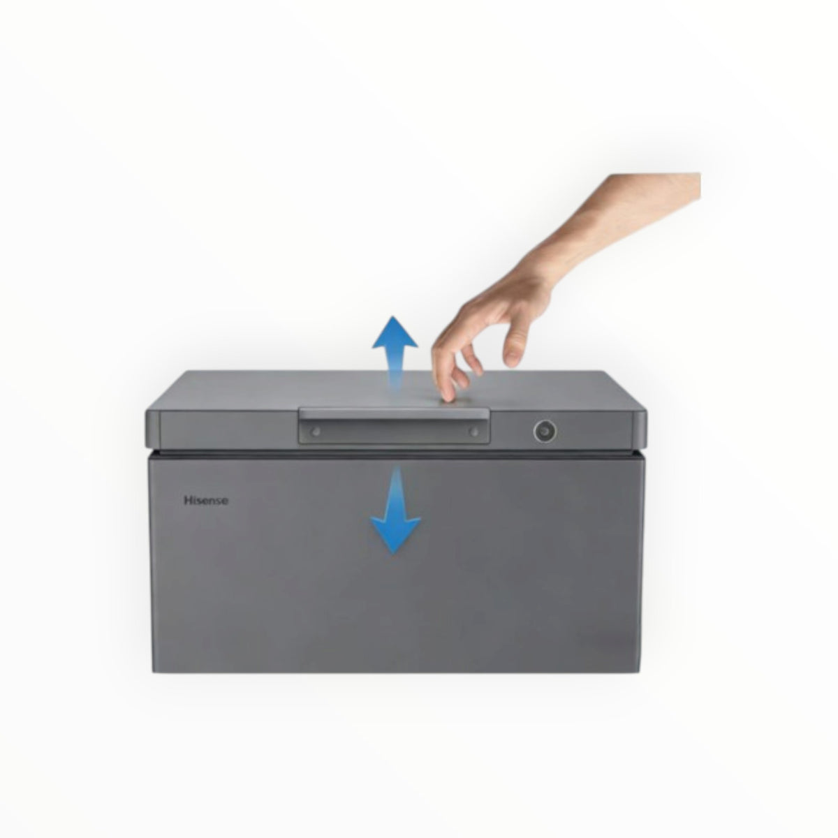 HISENSE 198L Chest Freezer Metallic Grey - H250CFS.