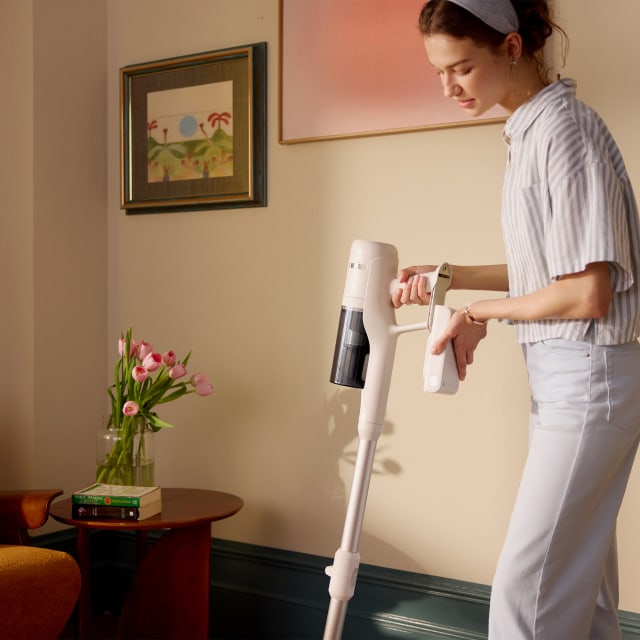 Roborock H60 Essential Cordless Stick Vacuum White.