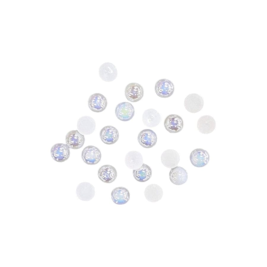 HABBY ACCESSORIES HABBY Shinny Sml Half Pearl Med/Sml Beads (7785552150617)