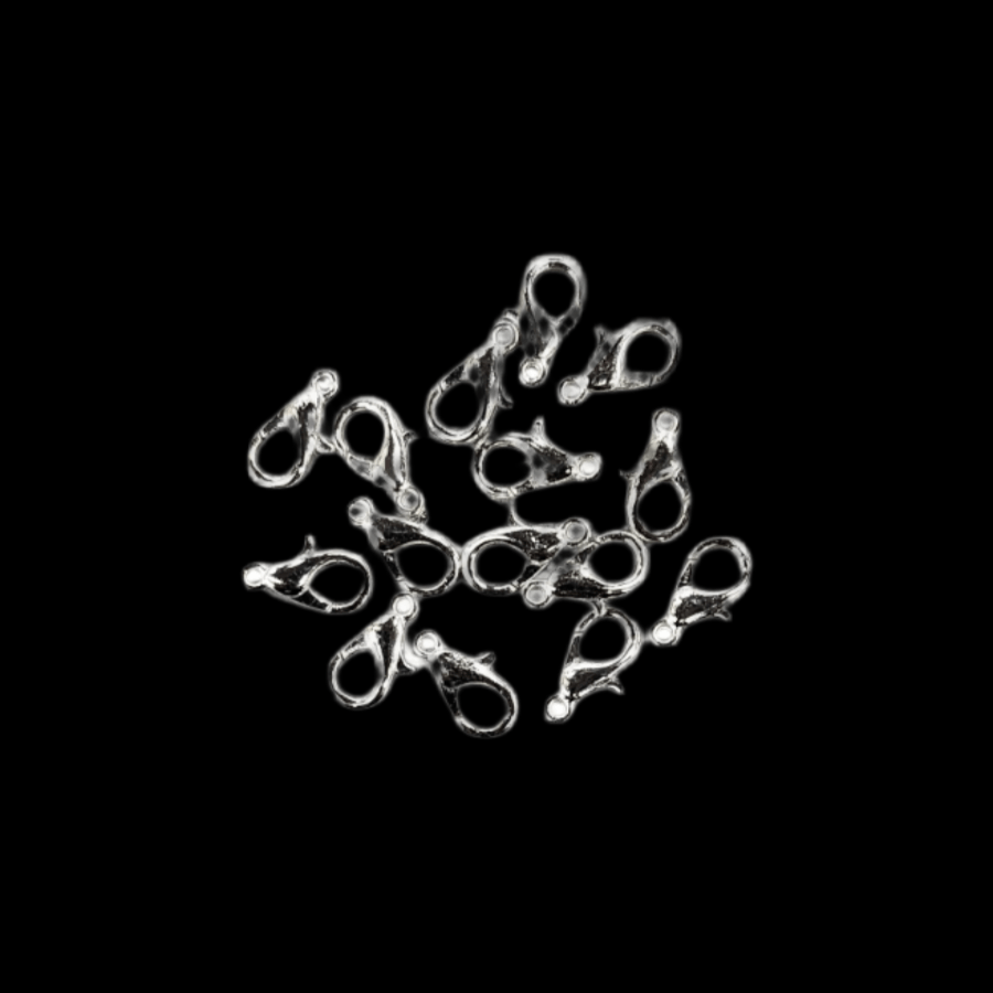 HABBY ACCESSORIES Habby Silver Lobster Clasp 10mm 15pcs (7915621154905)