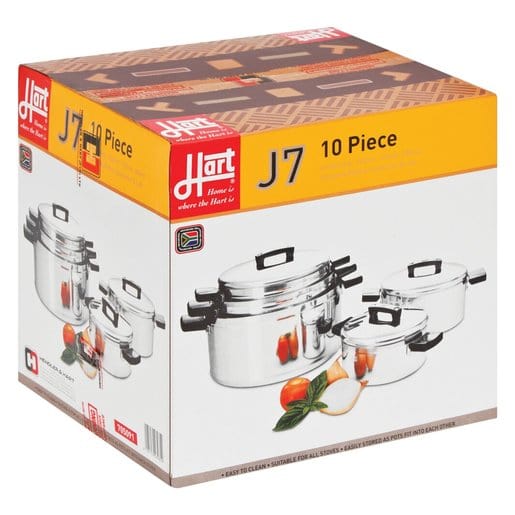 Hart POTS Hart J7 10 Pce Aluminium Solid Lid Pot Set Set 705070