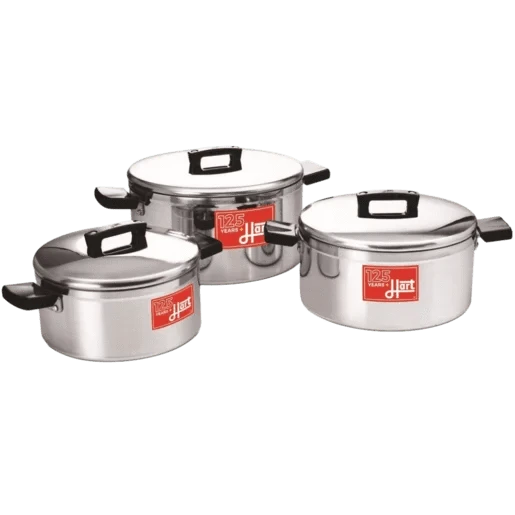 Hart Pots Set Hart J7 Aluminium Cookware Set 6 Piece 705075