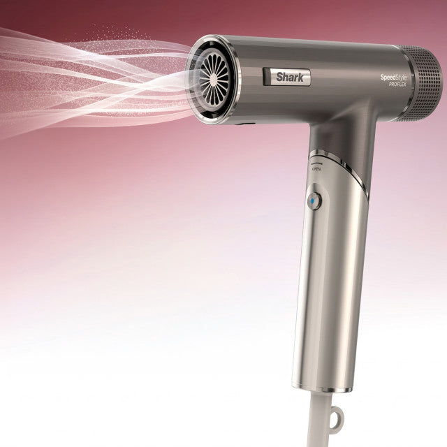 Shark SpeedStyle Pro Flex 4-in-1 High Perfromance Hair Dryer, 1700W Mocha Silver HD542EU