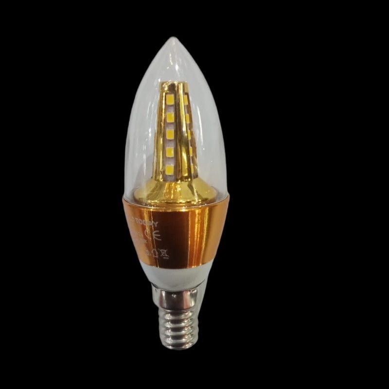 Hello Today 3W E14 Tower Candle Gold LED Bulb Warm White