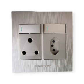 Hello Today SWITCHES HELLO TODAY SA\Euro Socket Wall Switch (7407982903385)