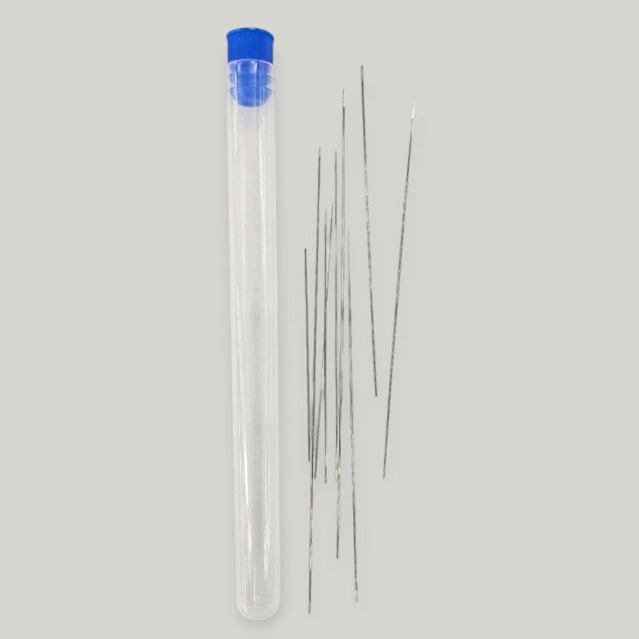 HEMLINE Habby Big Eye Size 5 10pc Beading Needles (7916872433753)