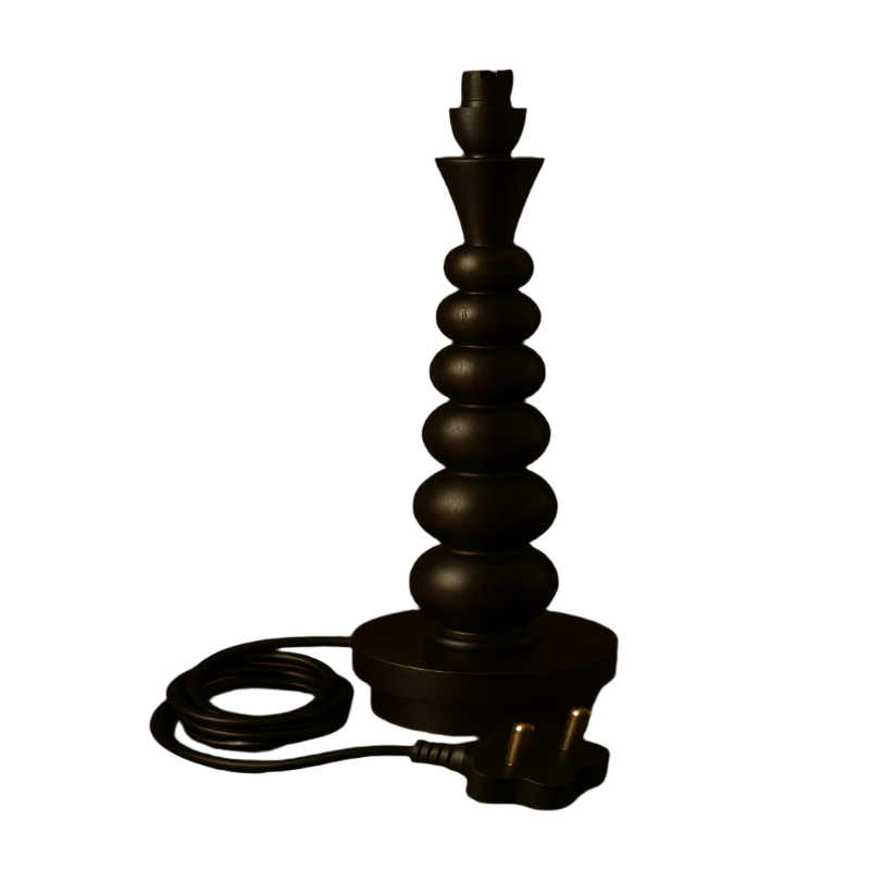 HERIGAE SIDE TABLE LAMP Heritage Side  Table Lamp  Dark  Brown  Limpopo TL013