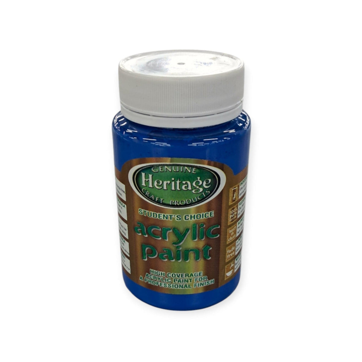 HERITAGE PAINTS Habby Blue Heritage Student Acrylic paint  250ml (7805226877017)